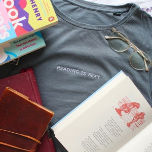 Reading is Sexy Cropped Tank Top (Bookish, Book lover, Book Merch, Book Gift, Unisex) The Clique Clothing