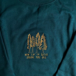Exile TS Embroidered Sweatshirt (Taylor, Gift for fans, Fan Merch)- The Clique Clothing