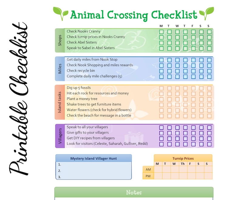 animal-crossing-new-horizons-weekly-checklist-to-dos-animal-crossing-daily-tasks-acnh