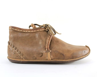 Nomad Historical Boots Traditional Medieval Shoes Vegetable Tanned Leather Dresses Renaissance Fair Slip Ons Handmade Turkish Slippers