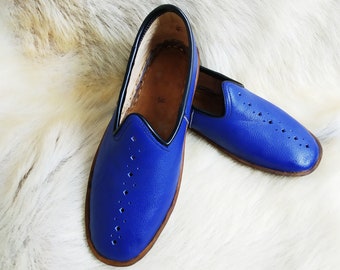 Zapatos turcos muy cómodos, planos medievales, de cuero, sin cordones, mocasines bohemios, para hombre y mujer, regalo de Navidad yemení.