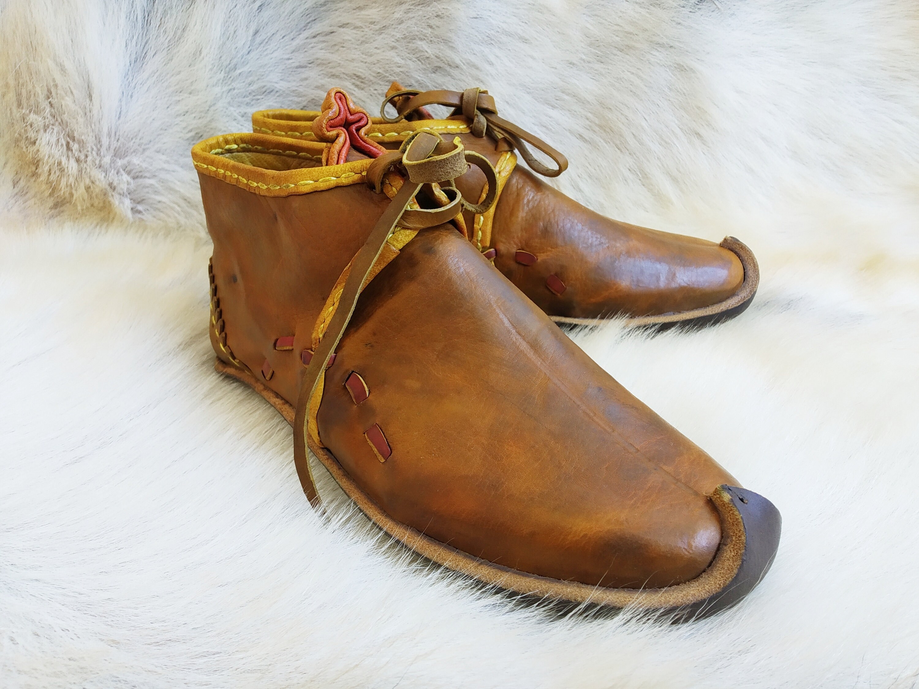 Ottoman Soltan Low Boots Yellow Medieval Turkish Leather Shoes Etsy