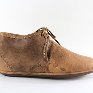 Medieval Viking Shoes Traditional Historical Boots Vegetable Tanned Leather Dresses Renaissance Fair Slip Ons Handmade Turkish Slippers