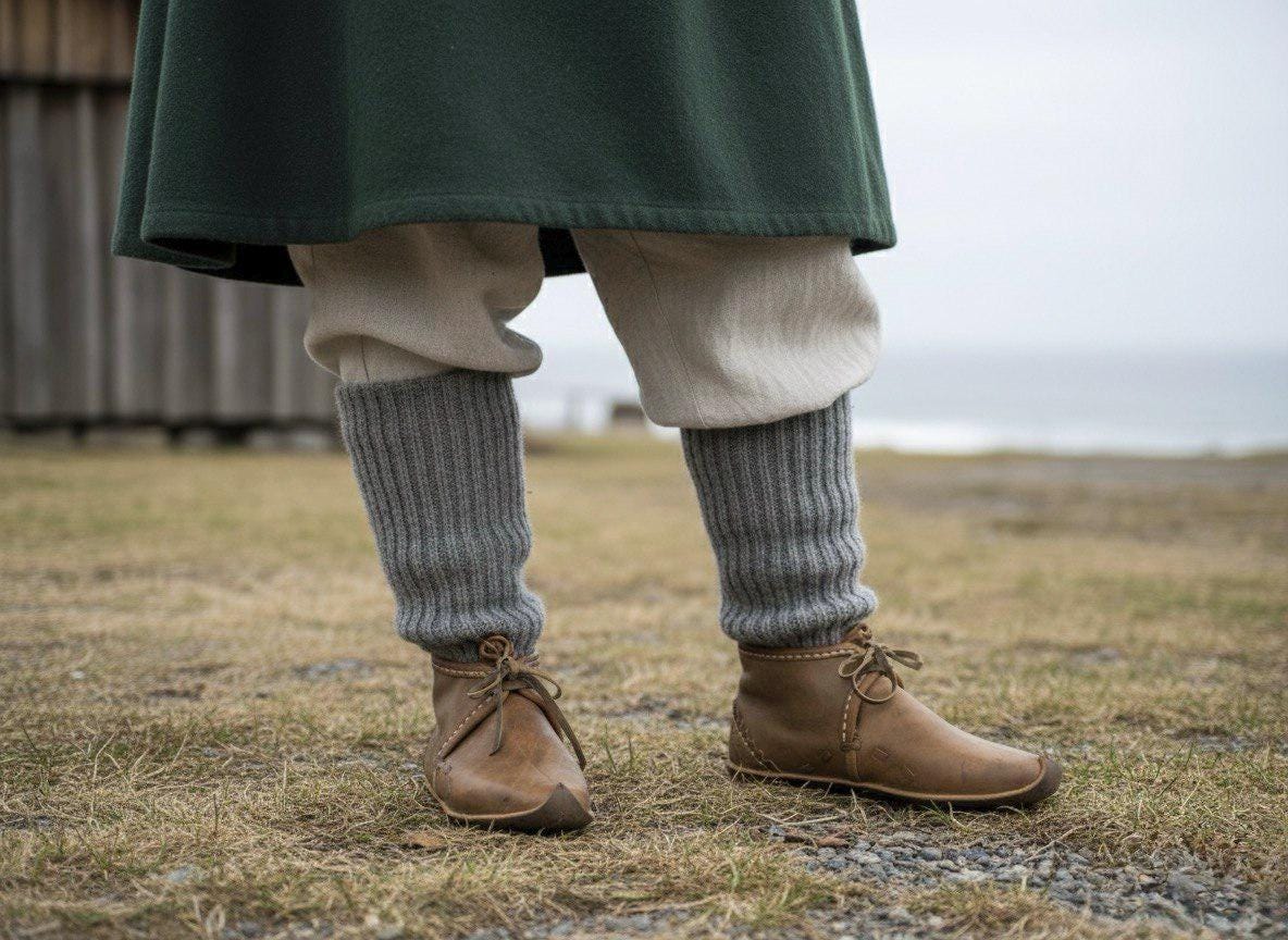 Reenact Medieval Leather Boots for Renaissance‎ Fair HEMA & LARP Shoes Women Men Reenact Medieval Leather Boots for Renaissance Fair HEMA  main image 2