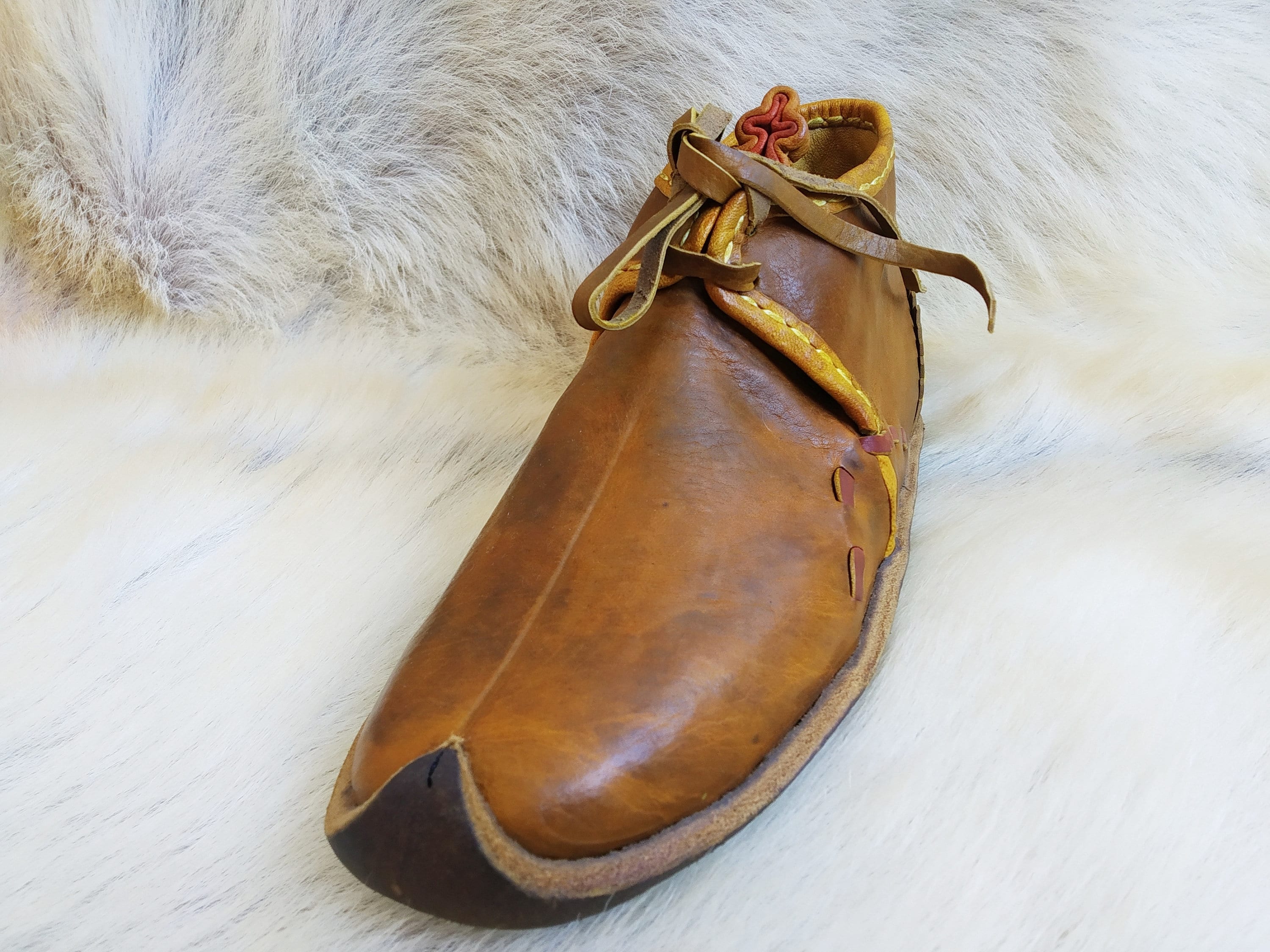 Ottoman Soltan Low Boots Yellow Medieval Turkish Leather Shoes Etsy