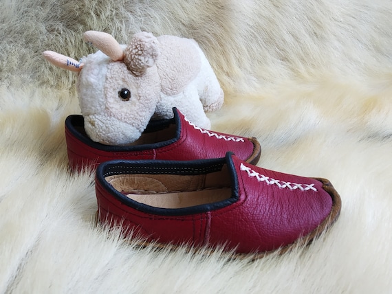 Baby en kinderschoenen Leer Peuter Slip Ons Turkse Slippers