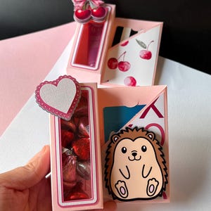 Caja para guardar tarjetas de regalo de San Valentín, porta tarjetas de regalo, caja de regalo sorpresa, regalo de San Valentín, regalos para profesores, regalo de amistad, regalo para compañeros de clase