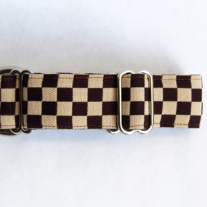 CHECKER Siena Dark/Khaki - Martingale Collar
