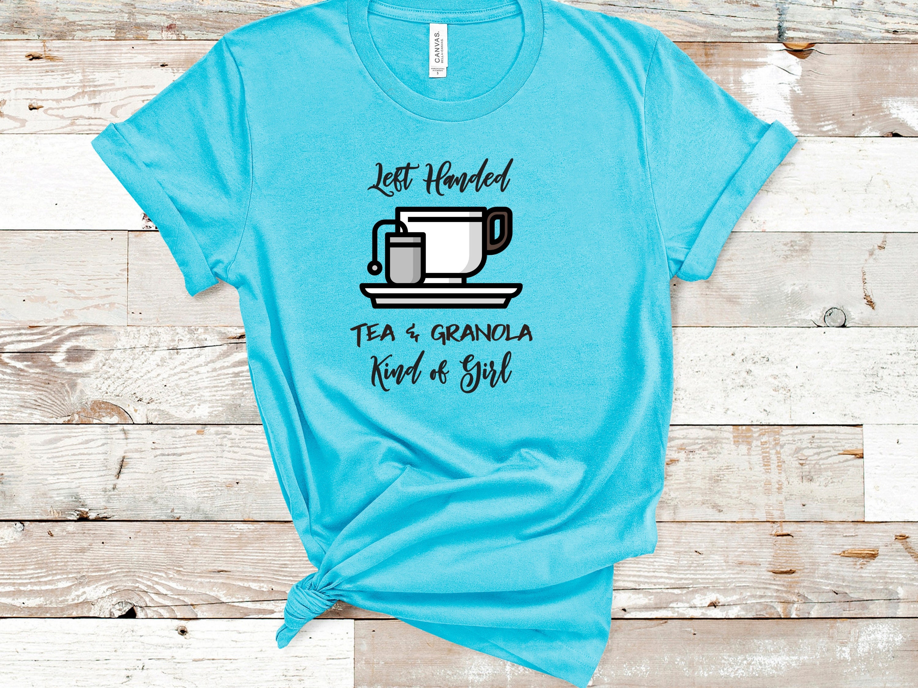 Left Handed Tea and Granola Kind of Girl. Unisex Jersey Short Etsy