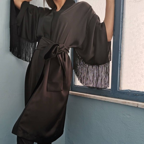Kimono with Fringe main image 1