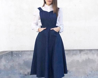 Miss Two Denim dungarees with skirt: for sale at 9.99€ on