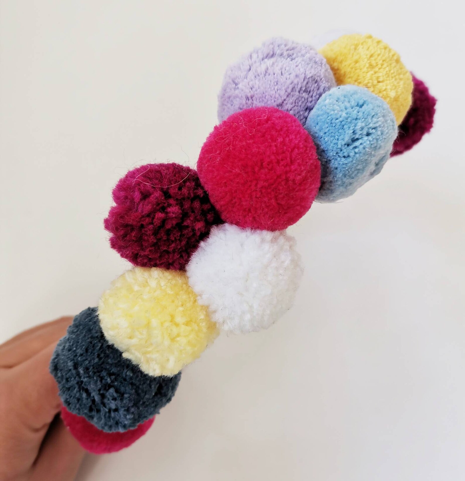 Pom Pom Hair Band Colourful Hair Band Custom Hair Band Etsy