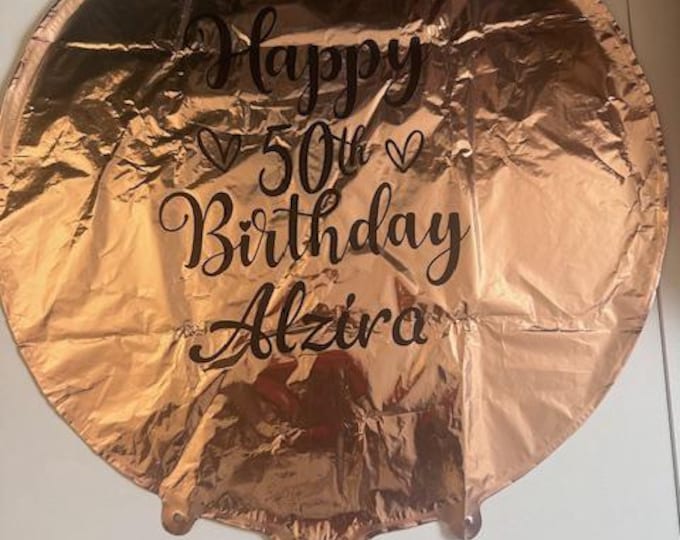 Personalized Balloon, Create Your Balloon, Custom Anniversary Wedding Birthday Balloon, Personalized Retirement Baby Shower Bridal