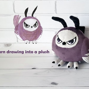 Custom plush toy Just like Father from Nu: carnival inspired // 15cm // Toy made from drawing, unofficial plush handmade to order