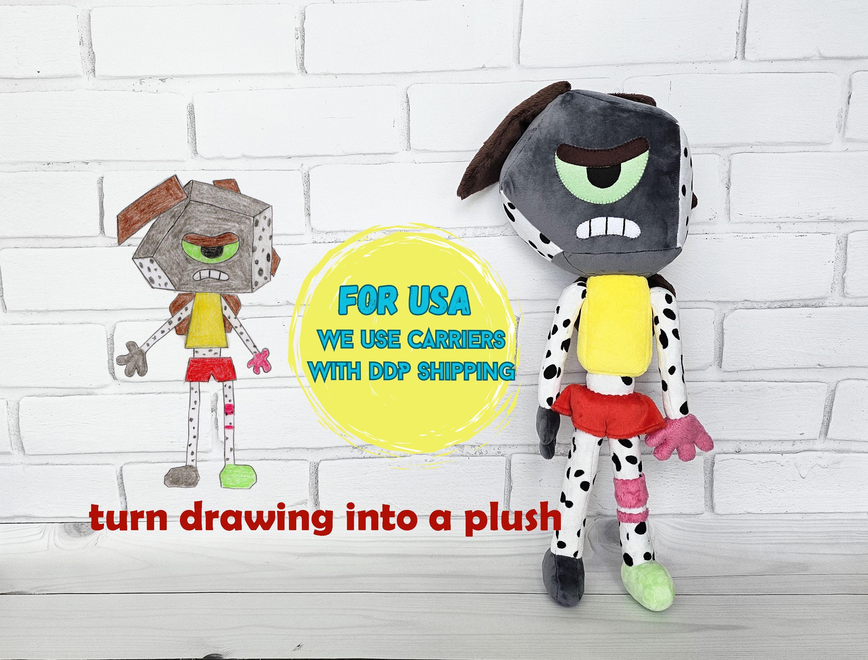Custom Rob Plush Toy: Handmade Drawing Inspired, Funmade