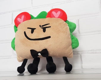 Custom plush toy Just like Taco Inanimate Insanity   inspired by , 30cm , made to order, commission plushie
