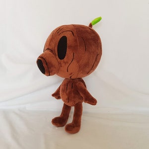Woodman plush toy inspired by Wood Man from Hilda, Custom plush toy  MADE TO ORDER, commissioned plush