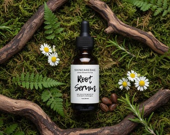 Root Serum • Natural Oil for Hair, Lash & Brow Growth • Botanical Blend for Thicker, Stronger Roots • Rosemary and Castor Oil Infusion