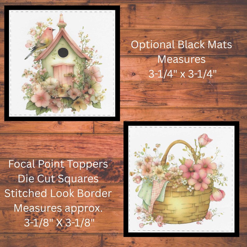 Point Toppers Pretty Floral Die Cut Card Toppers, Card Making Supplies, Junk ...