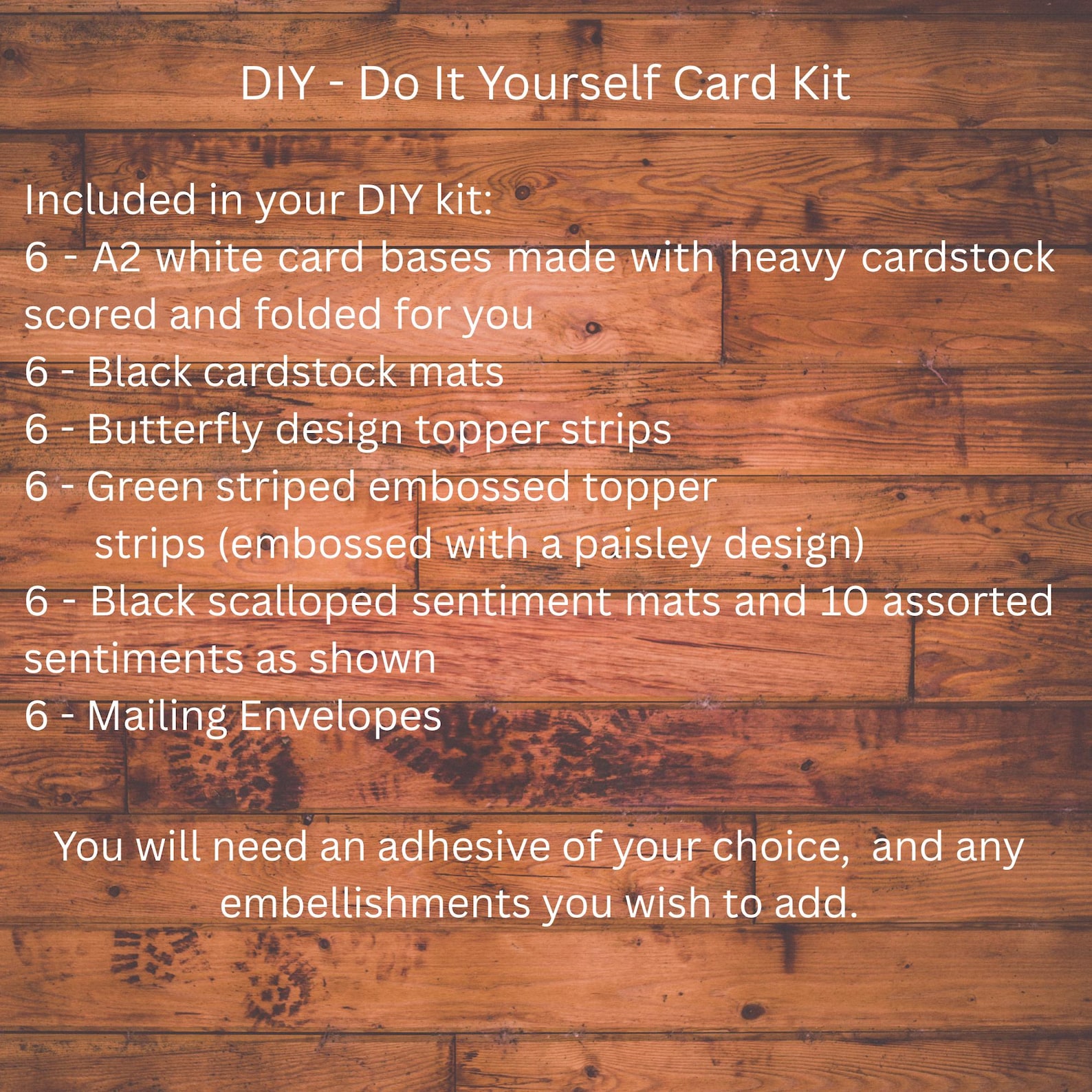 Butterfly Floral Embossed Card Kit: DIY Handmade Stationery With ...