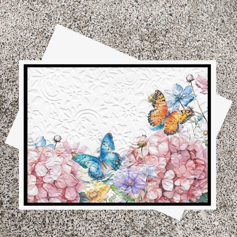 Butterfly Floral Embossed Card Kit: DIY Handmade Greeting Cards With ...