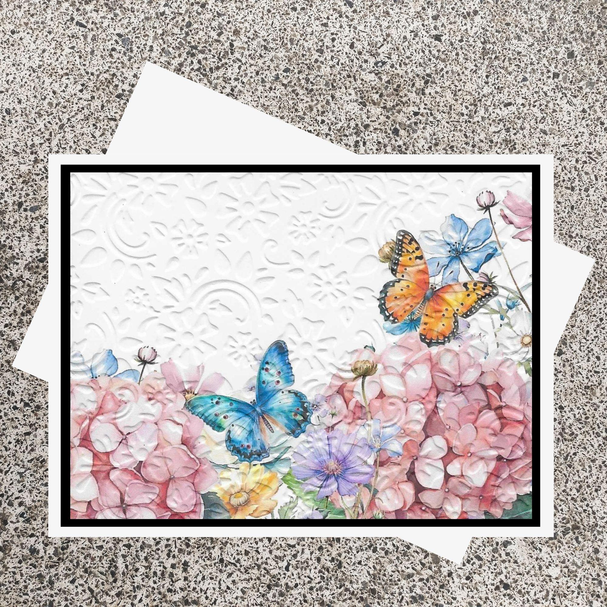 Butterfly Floral Embossed Card Kit: DIY Handmade Greeting Cards With ...