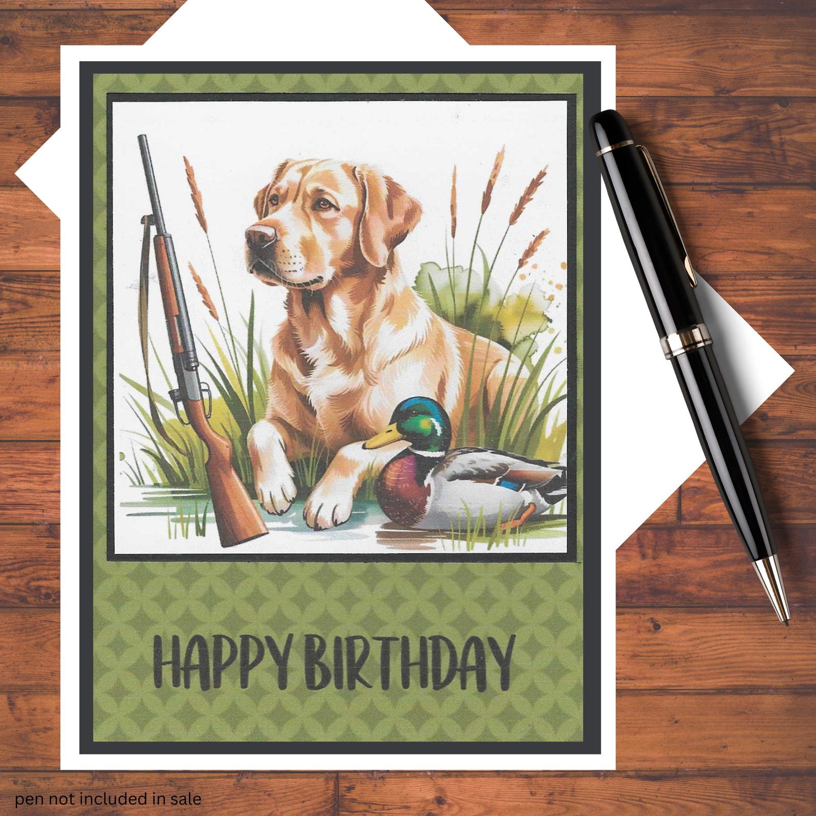 Hunting Card Background Masculine Hunting Themed Card Kit: DIY Paper Craft A2 Size W/envelopes ...