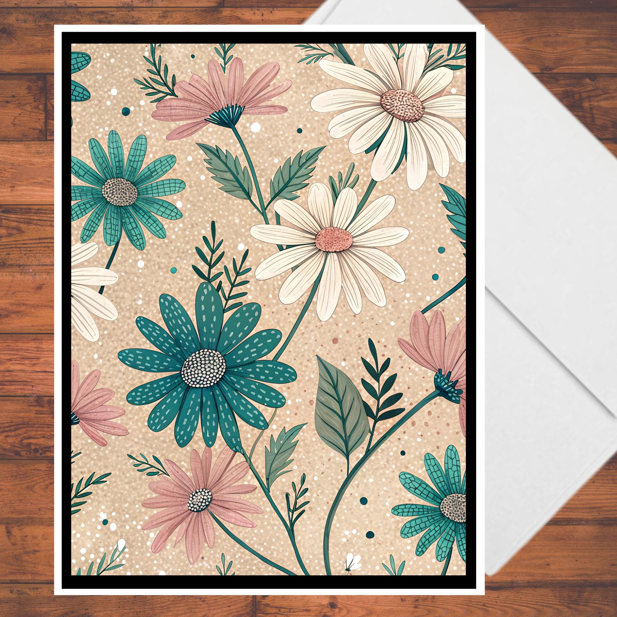 EZ Floral BOHO Bohemian Card Making Kit, DIY Greeting Cards, Beginner ...