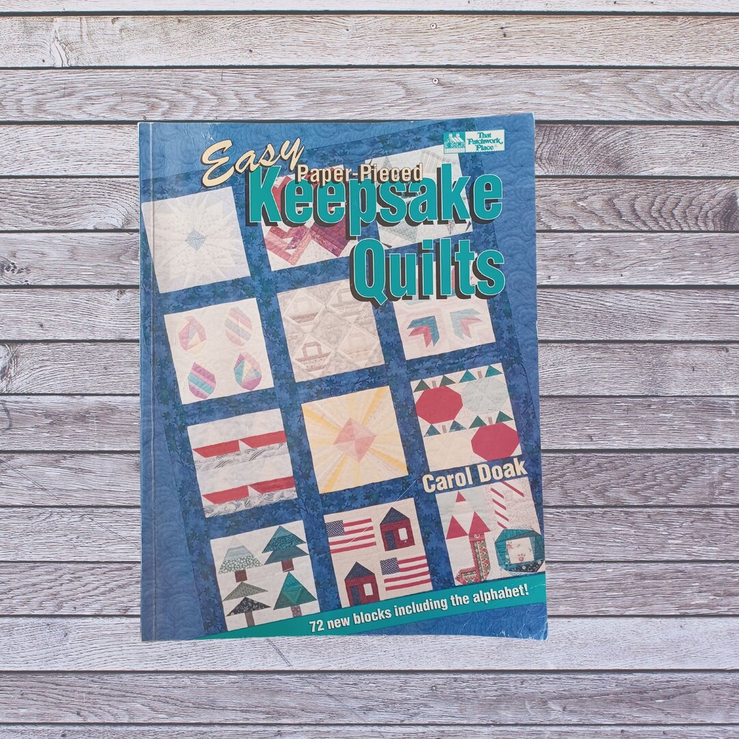 Easy Paperpieced Keepsake Quilts Book, Carol Doak, Vintage, Quilting