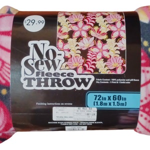 Cloud Shibori Tie Dye Anti-pill Premium Fleece Fabric No Sew Throw