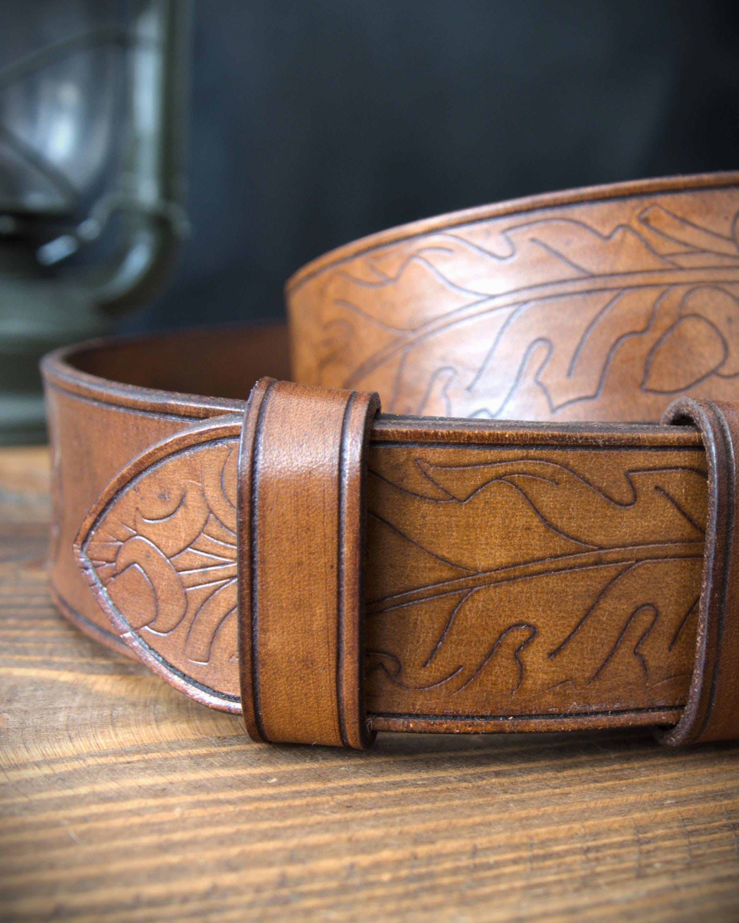 Cintura Motociclista Made In Usa Cintura In Pelle Bovina Made In USA - Fibbia Robusta, Stile Western/biker, Unisex Cintura Pelle Bovina USA