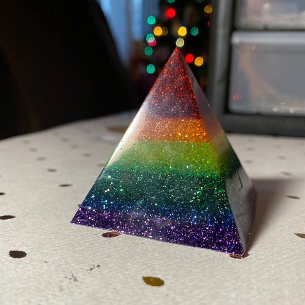 Rainbow paperweight