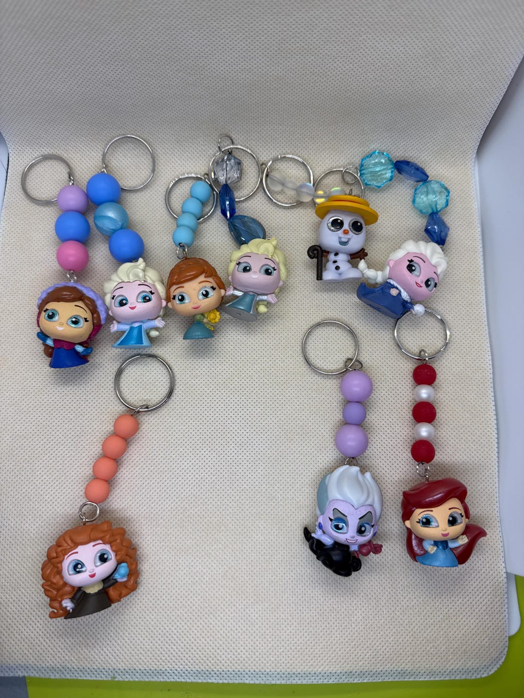 Frozen Character Keychains Little Mermaid/frozen/brave Doorable Keychains - Etsy