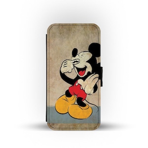 Custodia per telefono con portafoglio e inserti per carte di credito, custodia per telefono personalizzata, Disney Topolino: aggiungi il tuo nome!