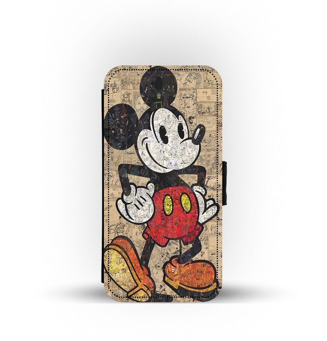 Mickey Mouse Leder Brieftasche Geschenke für Männer, Kartenhalter,  personalisierte schlanke minimalistische Lederbrieftasche, handgefertigte Mickey  Mouse Brieftasche Geschenk - .de