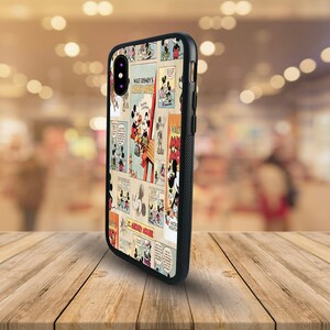 Personalised Snapback Rubber Phone Case, Stylish Phone Cover, Phone Accessory, Disney Mickey Mouse and Minnie Mouse