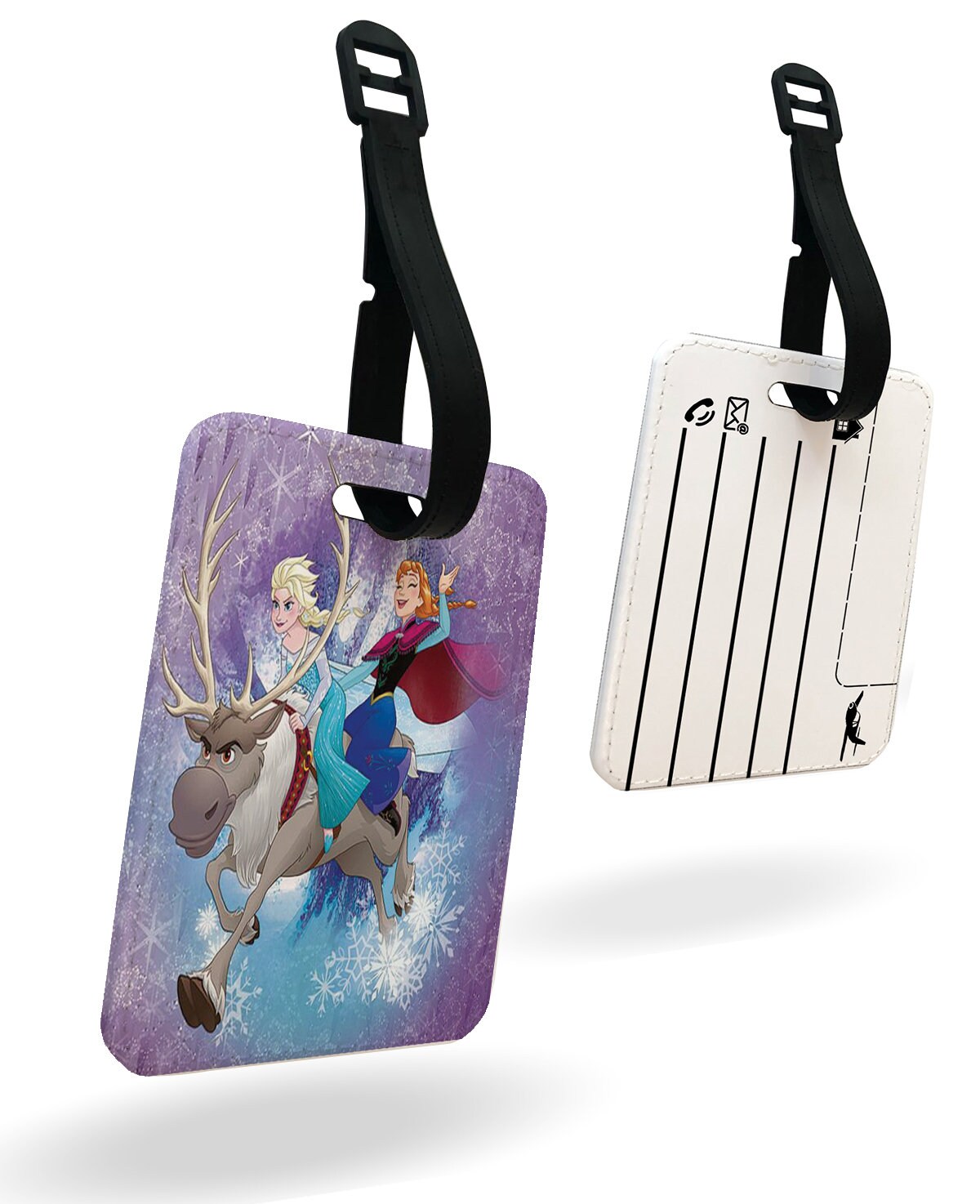 Personalised Faux Leather Passport Cover and Luggage Tag Disney Frozen Olaf Snowman Elsa Anna Sisters Vintage Disneyland Friends Gift