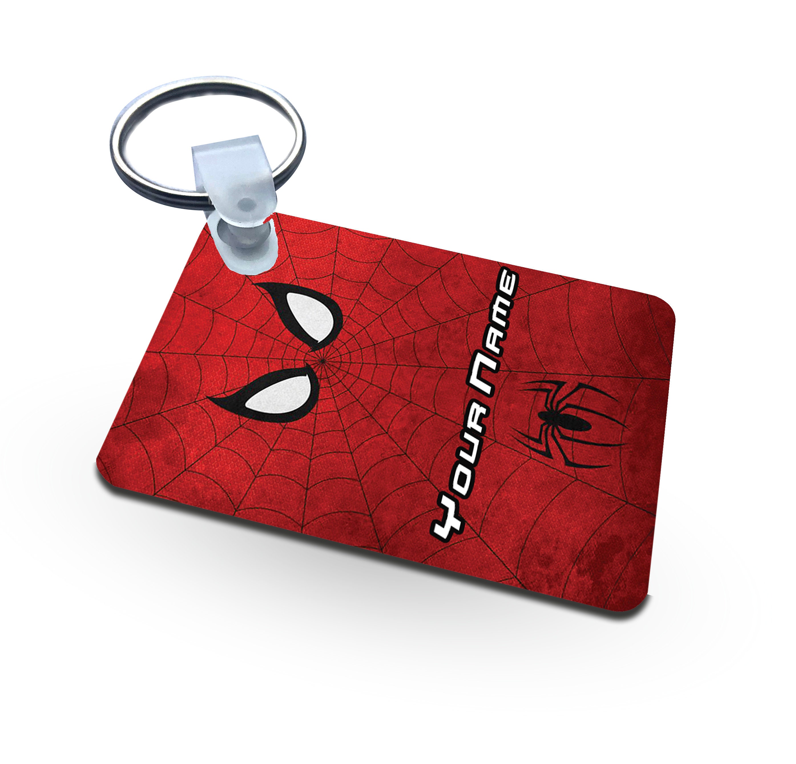 High Gloss Key Ring, Custom Metal Square Keyring, Double Sided Keychain ...