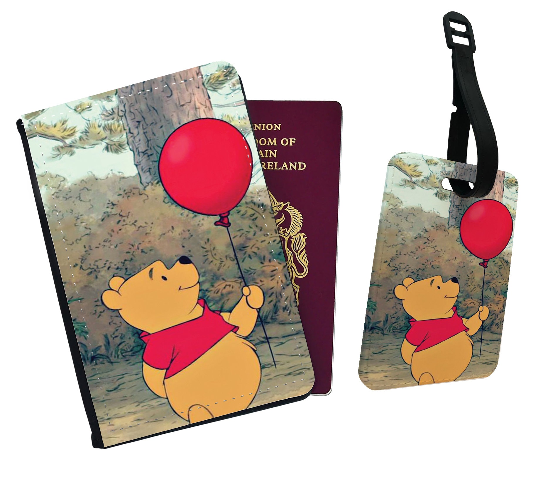 Personalised Faux Leather Passport Cover & Luggage Tag Disney Etsy