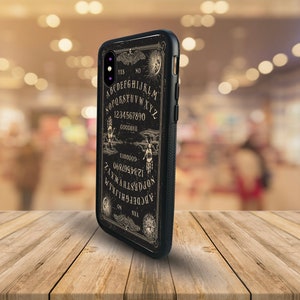 Personalised Snapback Rubber Phone Case, Stylish Phone Cover, Custom Gift with Name, Ouija Spirit Talking Board