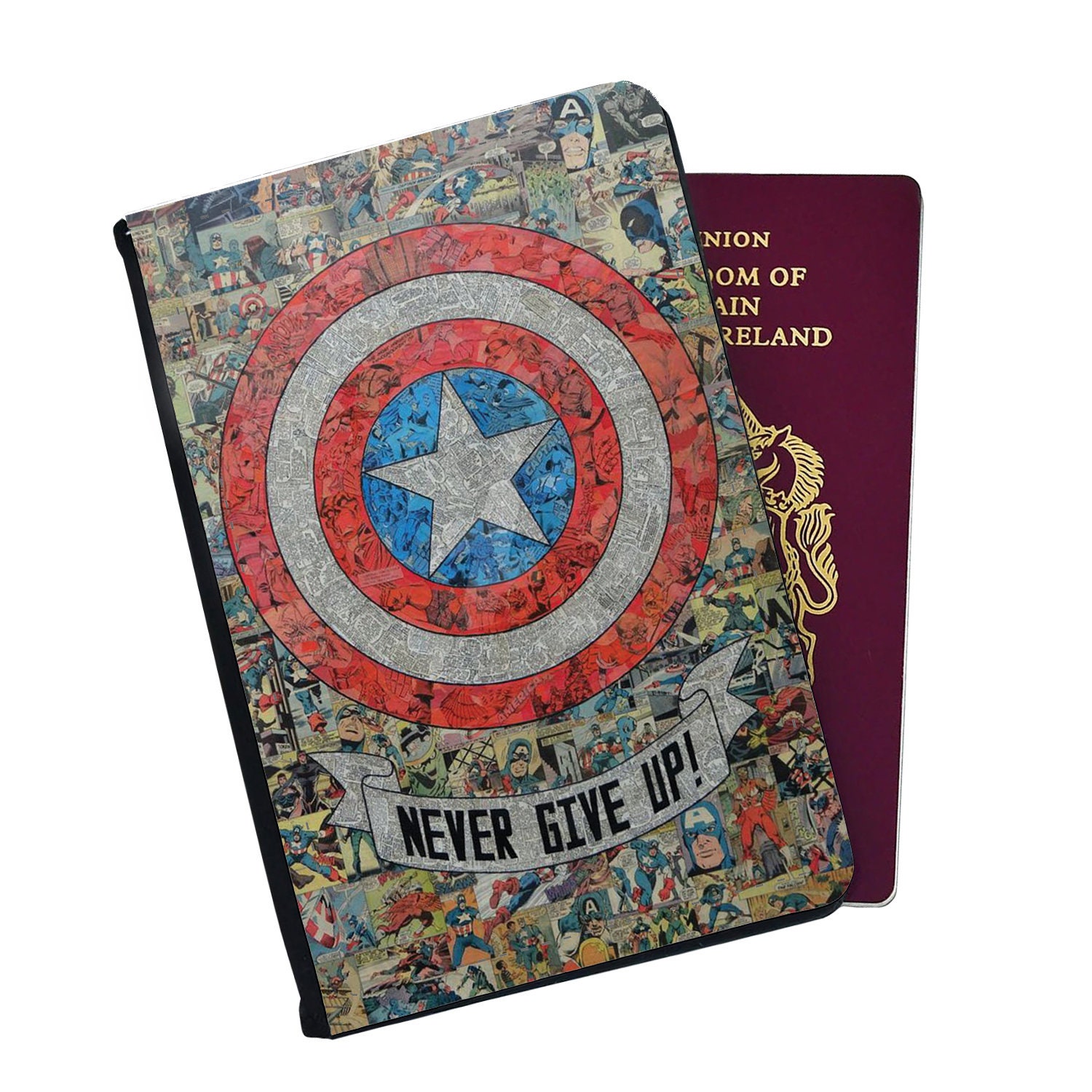 Discover Avengers Never Give Up Superhero Passport Cover