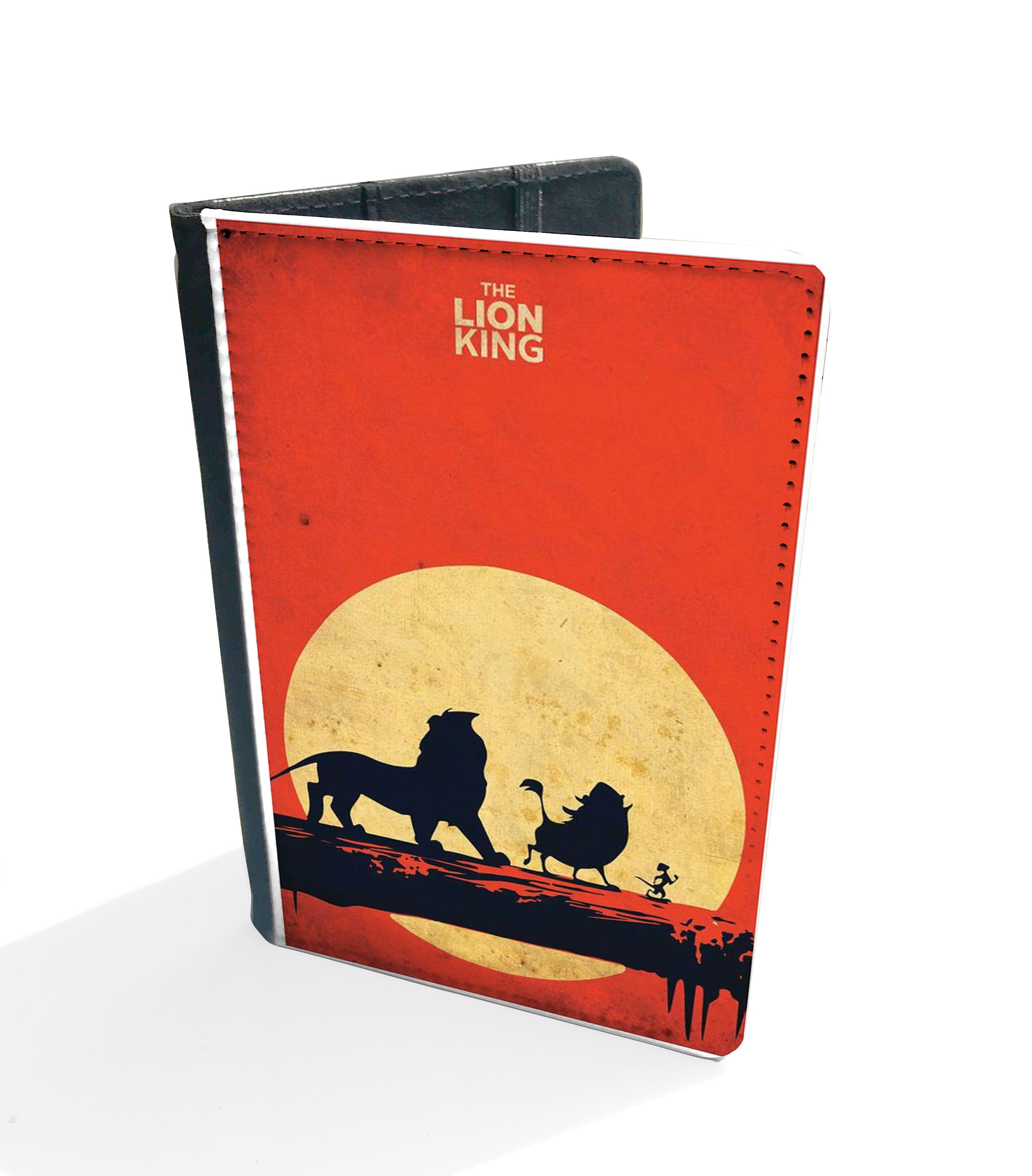 Personalised Faux Leather Passport Cover & Luggage Tag Disney Lion King Simba Timo Pumba Hakuna Matata Adventure Friends Birthday Gift