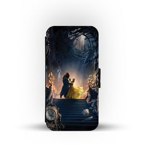 Wallet Phone Cover with Card Inserts, Custom Phone Case, Disney Beauty and the Beast