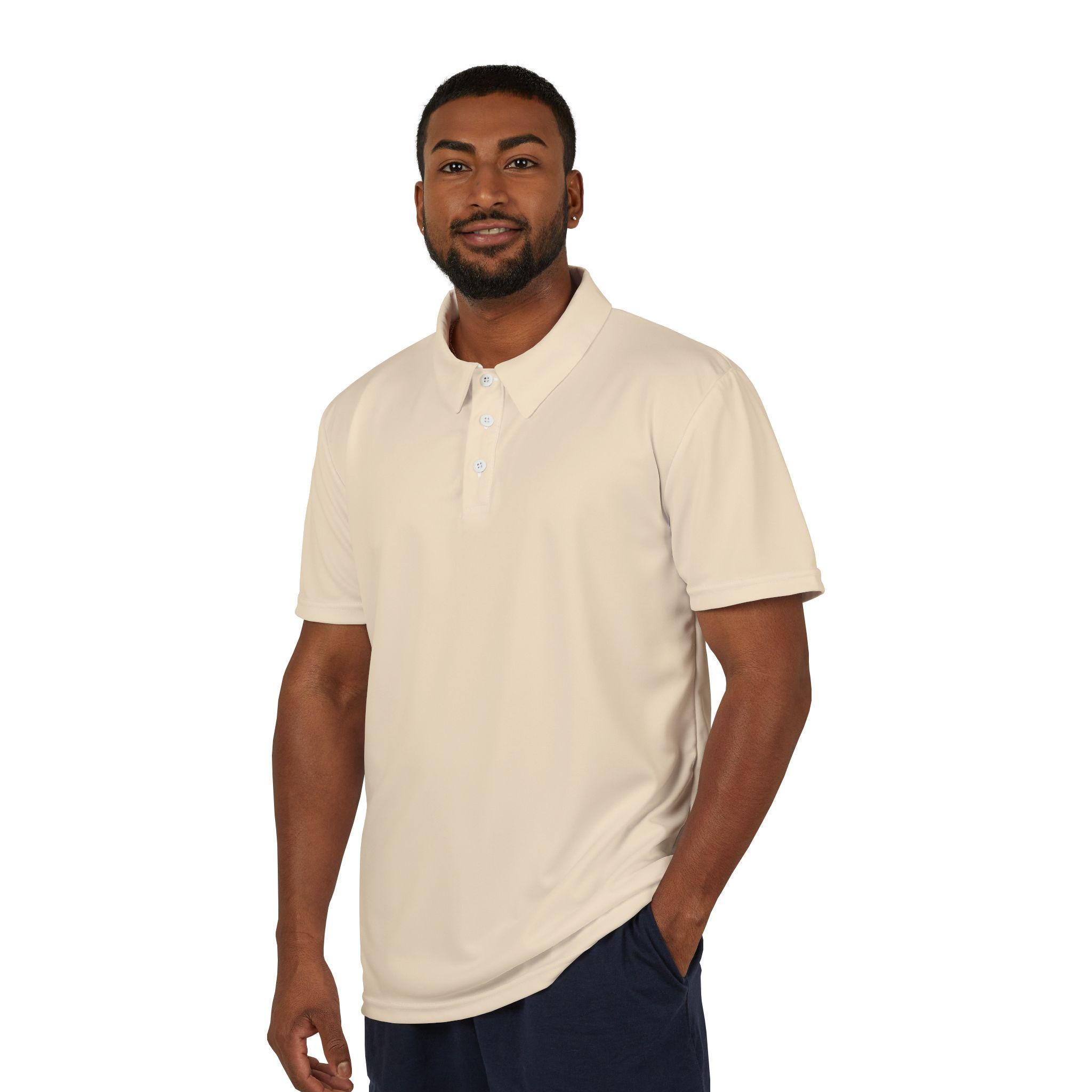Solid Champagne Beige Unisex Polo Shirt - Lightweight Casual