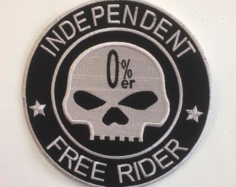 independent biker Biker patch biker 10 cm thermostick motorcycle badge for customizing clothing no club