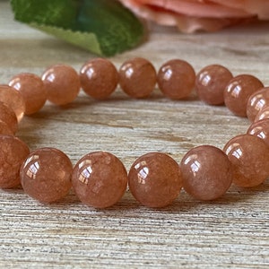 Sunstone Bracelet, Sunstone Jewelry, Light and Love Stone Bracelet, Sunstone crystal, Sunstone Healing Calming Stone, Natural Gemstone