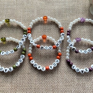 Mommy and Me Bracelet Set, Mama and Mini Bracelets, Matching Family Bracelets, Mother and Daughter/Son Set,Personalized Mama and me bracelet