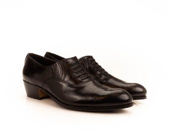 Chaussures en cuir faites main à talon cubain (hommes)