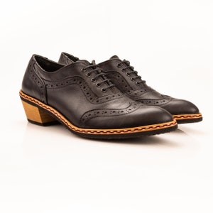 Handmade Oxford Full Brogue Women Shoes