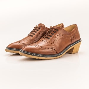 Chaussures richelieus Oxford faites main pour femmes